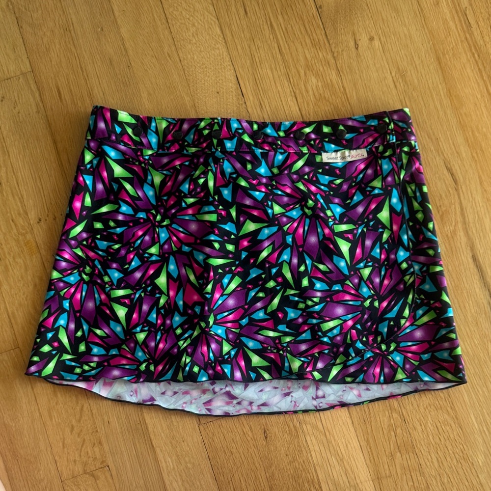 Sweet Spot Skirts Colorful Geometric Pattern Skirt